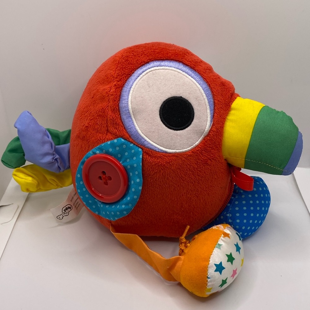 Soft Plush Grow and Play Parrot Themed Baby Infant Stuffed Animal Toy